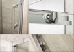 Drzwi prysznicowe 140cm Zoom przezroczyste (3)